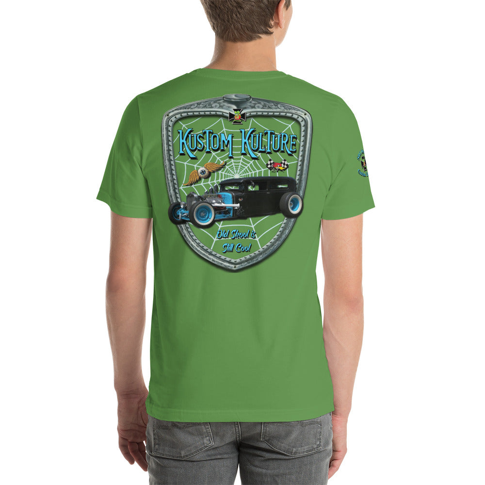 Unisex t-shirt - Kustom Kulture 2 - Teal - SRQ Diecast Custom Apparel