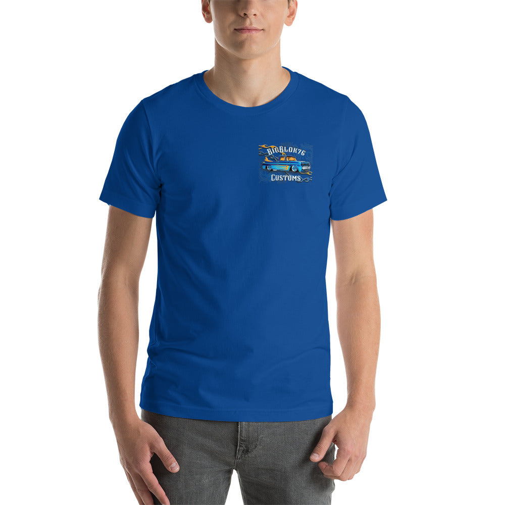 Short-sleeve unisex t-shirt - Big Blok 76 Customs - SRQ Diecast Custom Apparel